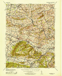 Wernersville 1953 topographic map thumbnail