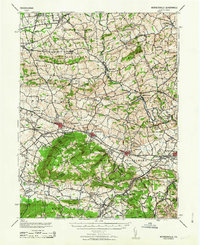 Wernersville topographic map thumbnail