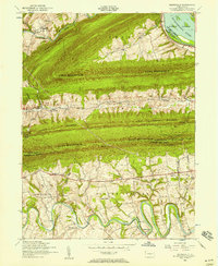 Wertzville 1952 topographic map thumbnail