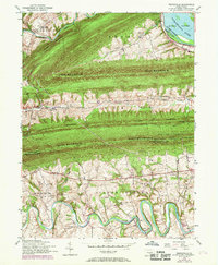Wertzville 1952 topographic map thumbnail