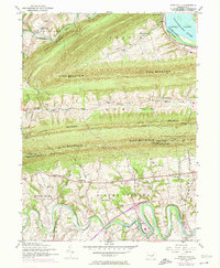 Wertzville 1952 topographic map thumbnail