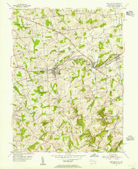 West Grove 1953 topographic map thumbnail