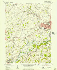 West York 1954 topographic map thumbnail