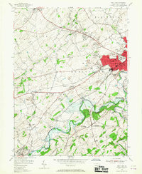 West York 1954 topographic map thumbnail