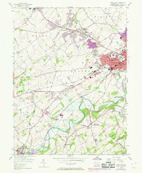 West York 1954 topographic map thumbnail