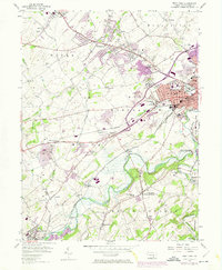 West York 1954 topographic map thumbnail