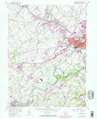 West York 1954 topographic map thumbnail