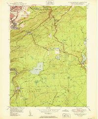 Wilkes-Barre East 1950 topographic map thumbnail