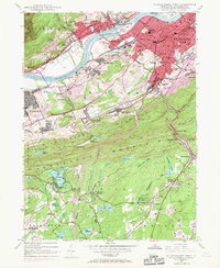 Wilkes-Barre West 1947 topographic map thumbnail
