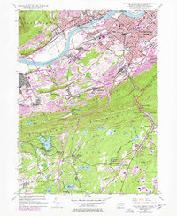 Wilkes-Barre West 1947 topographic map thumbnail