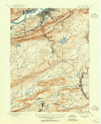 Wilkes-Barre 1891 topographic map thumbnail