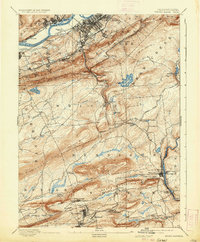 Wilkes-Barre 1894 topographic map thumbnail