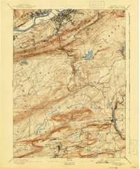 Wilkes-Barre 1894 topographic map thumbnail