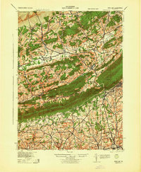 Wind Gap 1943 topographic map thumbnail