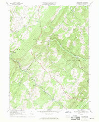 Wittenberg 1967 topographic map thumbnail