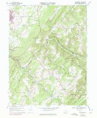 Wittenburg 1967 topographic map thumbnail