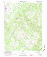 Wittenburg 1967 topographic map thumbnail