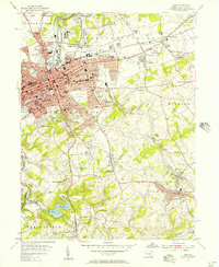 York 1954 topographic map thumbnail