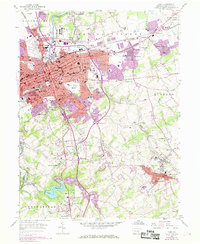York 1954 topographic map thumbnail