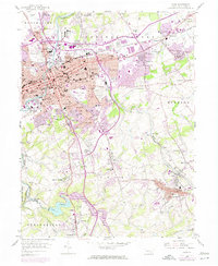 York 1954 topographic map thumbnail