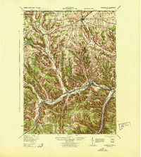 Youngsville 1943 topographic map thumbnail