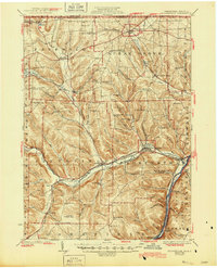 Youngsville 1929 topographic map thumbnail