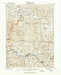 Zelienople 1908 topographic map preview