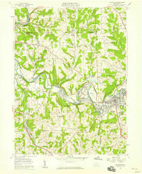 Zelienople 1958 topographic map thumbnail