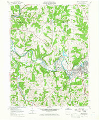 Zelienople 1958 topographic map preview