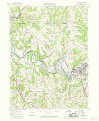 Zelienople 1958 topographic map thumbnail