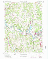 Zelienople 1958 topographic map thumbnail
