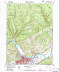 Lock Haven 1965 topographic map thumbnail