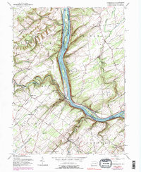 Lumberville 1955 topographic map thumbnail