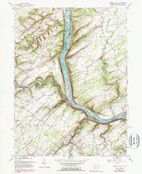 Lumberville 1955 topographic map thumbnail