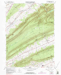 Madisonburg 1966 topographic map thumbnail