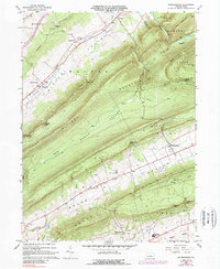 Madisonburg 1966 topographic map thumbnail