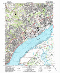 Marcus Hook 1993 topographic map thumbnail