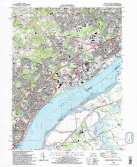 Marcus Hook 1993 topographic map preview