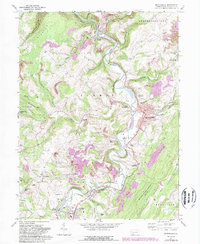 Meyersdale 1968 topographic map preview