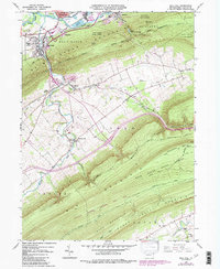 Mill Hall 1965 topographic map thumbnail