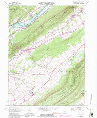 Mingoville 1966 topographic map preview