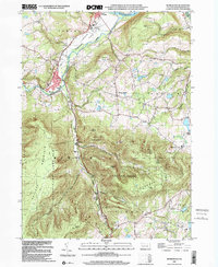 Monroeton 1999 topographic map thumbnail