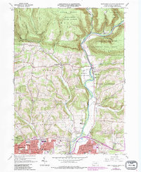 Montoursville North 1965 topographic map thumbnail
