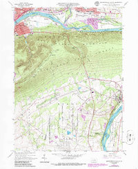 Montoursville South 1965 topographic map preview