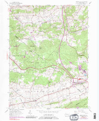 Morgantown 1956 topographic map thumbnail
