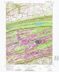 Mount Carmel 1955 topographic map thumbnail
