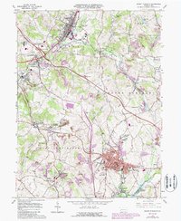 Mount Pleasant 1964 topographic map preview