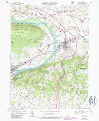 Muncy 1965 topographic map thumbnail