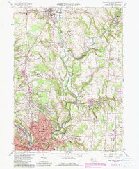 New Castle North 1958 topographic map thumbnail