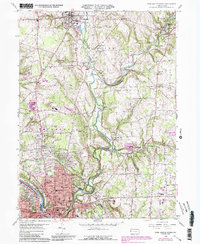 New Castle North 1958 topographic map thumbnail
